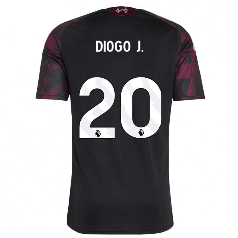 Danxen Donna Maglia Diogo Jota #20 Bianco Nero Viola Kit Gara Third 2026/27 Maglietta