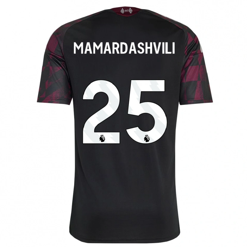 Danxen Donna Maglia Giorgi Mamardashvili #25 Bianco Nero Viola Kit Gara Third 2026/27 Maglietta
