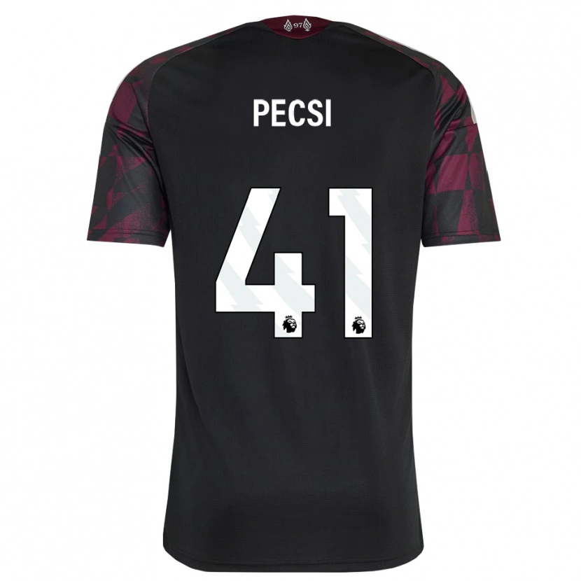Danxen Donna Maglia Ármin Pécsi #41 Bianco Nero Viola Kit Gara Third 2026/27 Maglietta