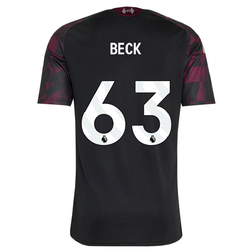 Danxen Donna Maglia Owen Beck #63 Bianco Nero Viola Kit Gara Third 2026/27 Maglietta