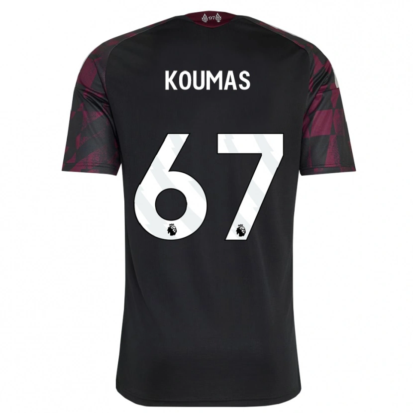 Danxen Donna Maglia Lewis Koumas #67 Bianco Nero Viola Kit Gara Third 2026/27 Maglietta