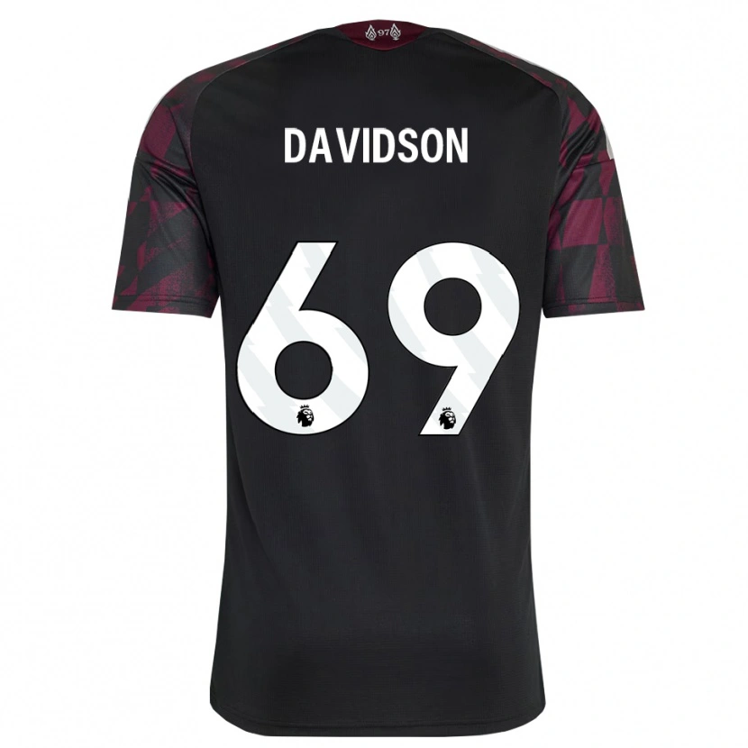 Danxen Donna Maglia Josh Davidson #69 Bianco Nero Viola Kit Gara Third 2026/27 Maglietta