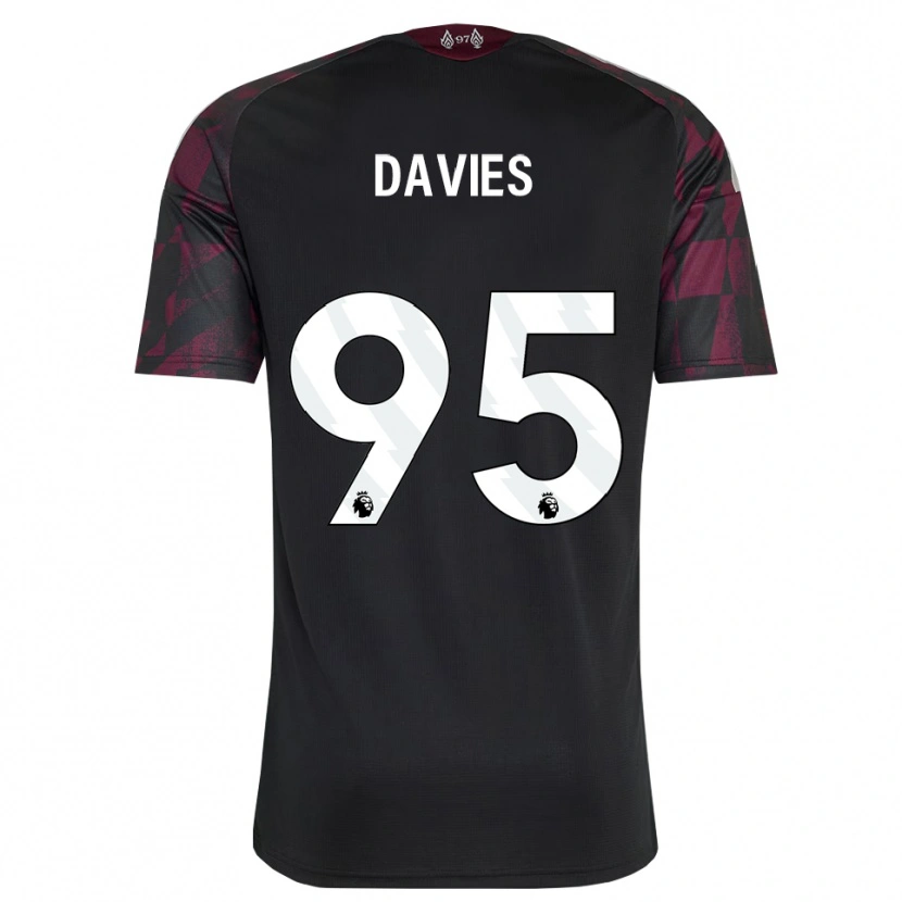 Danxen Donna Maglia Harvey Davies #95 Bianco Nero Viola Kit Gara Third 2026/27 Maglietta