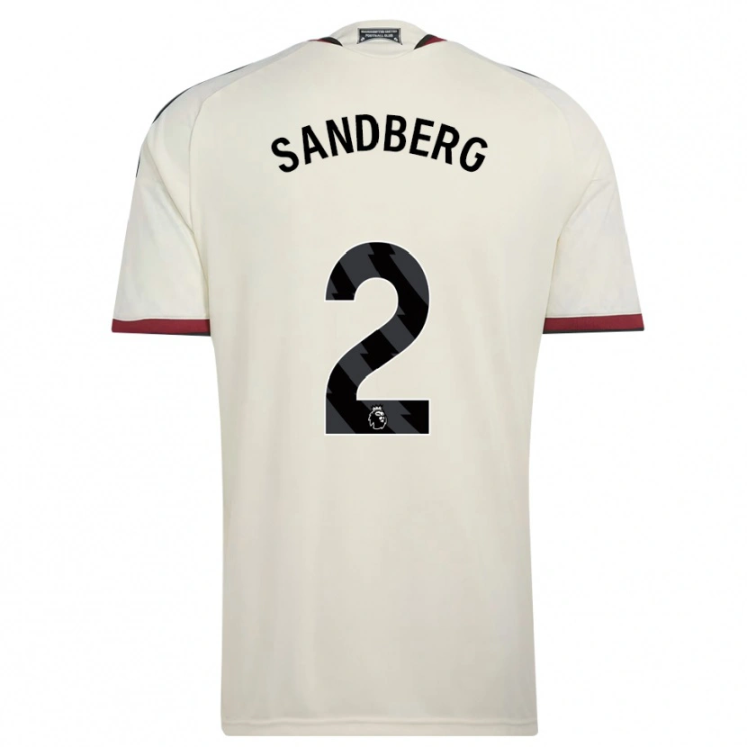 Danxen Donna Maglia Anna Sandberg #2 Beige Nero Rosso Kit Gara Third 2026/27 Maglietta