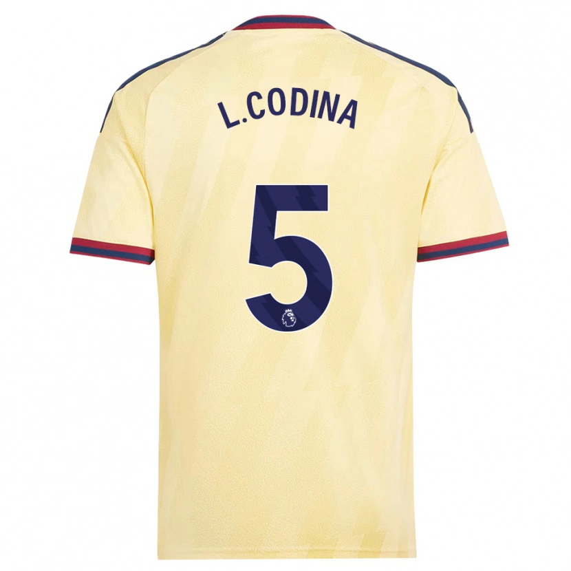 Danxen Donna Maglia Laia Codina #5 Giallo Chiaro Blu Notte Kit Gara Third 2026/27 Maglietta