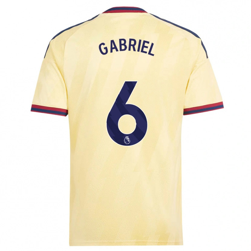 Danxen Donna Maglia Gabriel Magalhães #6 Giallo Chiaro Blu Notte Kit Gara Third 2026/27 Maglietta