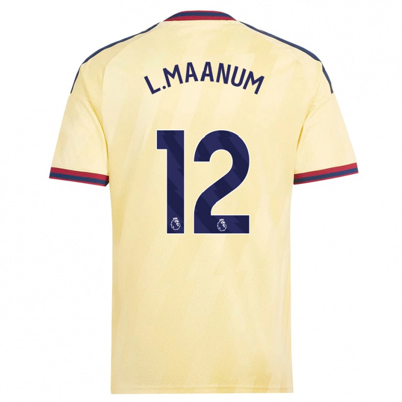 Danxen Donna Maglia Frida Maanum #12 Giallo Chiaro Blu Notte Kit Gara Third 2026/27 Maglietta
