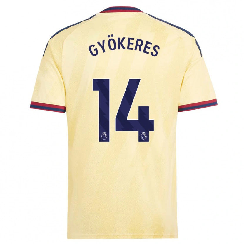 Danxen Donna Maglia Viktor Gyökeres #14 Giallo Chiaro Blu Notte Kit Gara Third 2026/27 Maglietta