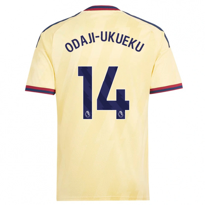 Danxen Donna Maglia Theo Odaji-Ukueku #14 Giallo Chiaro Blu Notte Kit Gara Third 2026/27 Maglietta