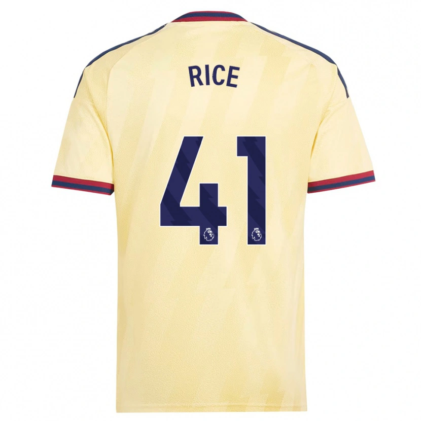 Danxen Donna Maglia Declan Rice #41 Giallo Chiaro Blu Notte Kit Gara Third 2026/27 Maglietta