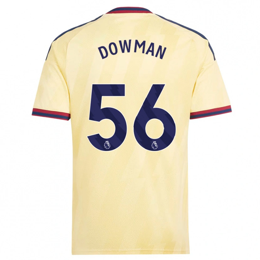 Danxen Donna Maglia Max Dowman #56 Giallo Chiaro Blu Notte Kit Gara Third 2026/27 Maglietta
