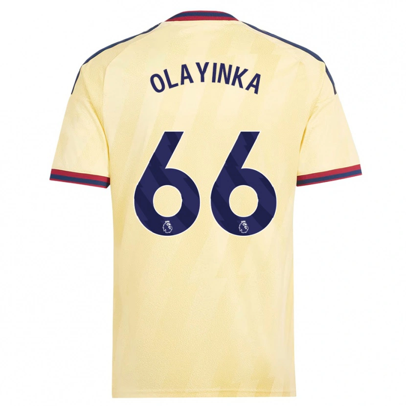 Danxen Donna Maglia James Olayinka #66 Giallo Chiaro Blu Notte Kit Gara Third 2026/27 Maglietta