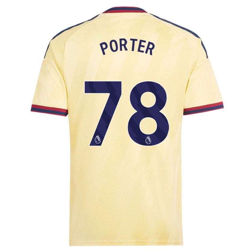 Danxen Donna Maglia Jack Porter #78 Giallo Chiaro Blu Notte Kit Gara Third 2026/27 Maglietta