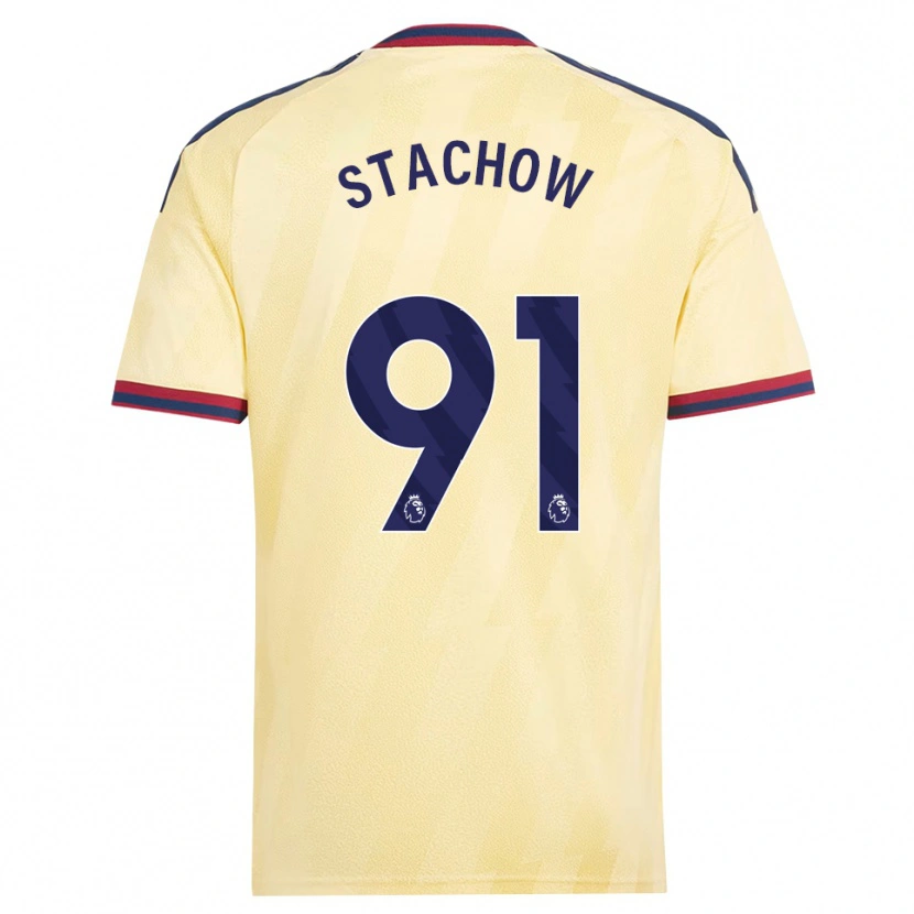 Danxen Donna Maglia Patrick Stachow #91 Giallo Chiaro Blu Notte Kit Gara Third 2026/27 Maglietta