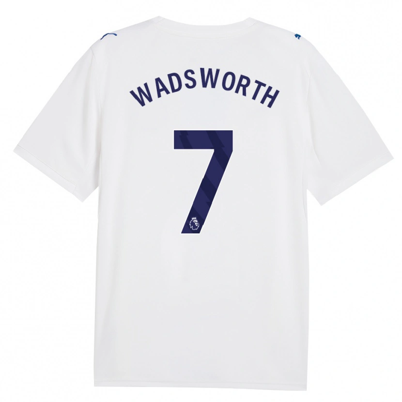 Danxen Donna Maglia Sam Wadsworth #7 Blu Scuro Bianco Kit Gara Third 2026/27 Maglietta