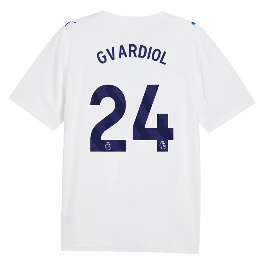 Danxen Donna Maglia Josko Gvardiol #24 Blu Scuro Bianco Kit Gara Third 2026/27 Maglietta