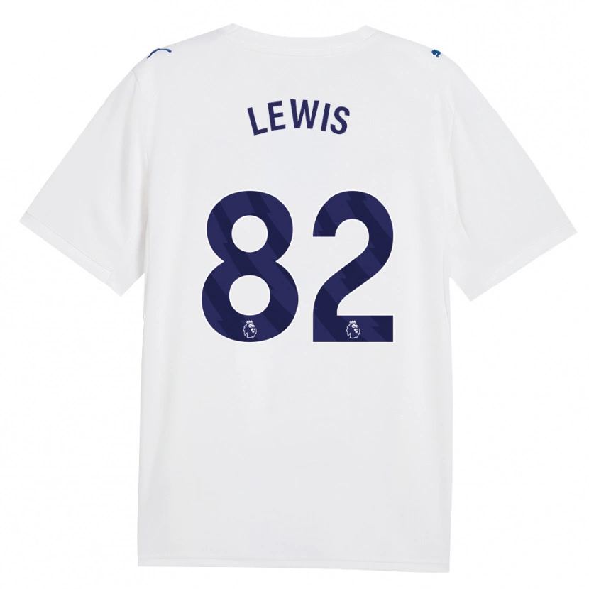 Danxen Donna Maglia Rico Lewis #82 Blu Scuro Bianco Kit Gara Third 2026/27 Maglietta