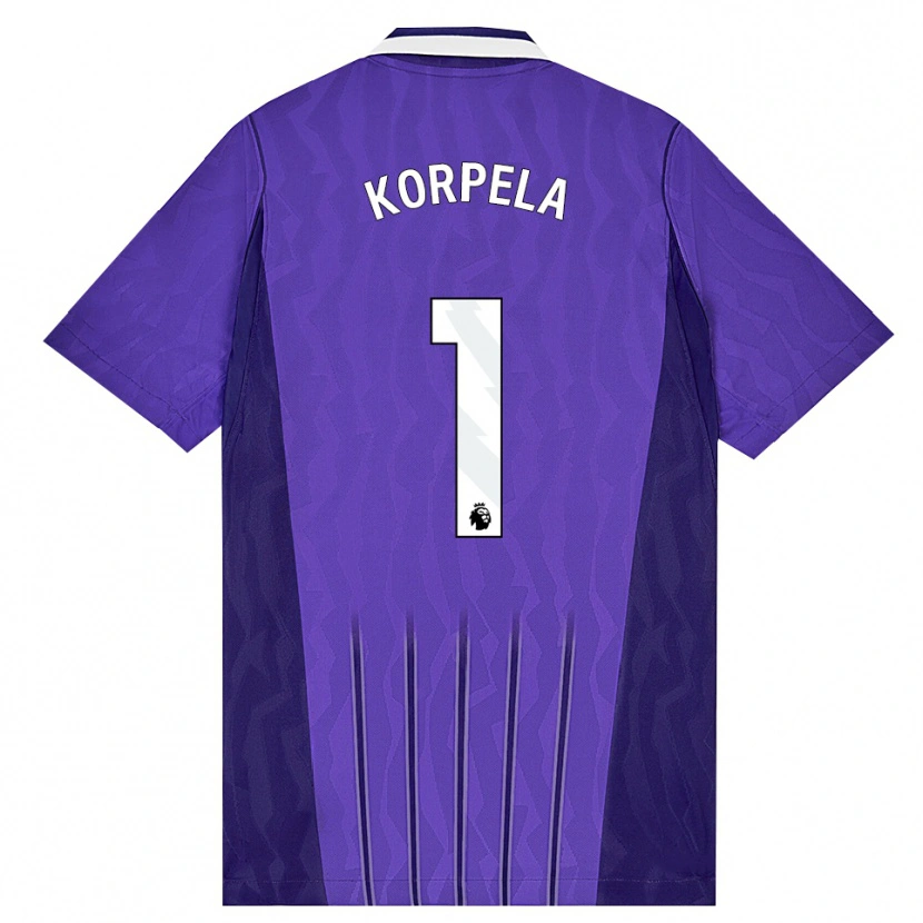 Danxen Donna Maglia Tinja-Riikka Korpela #1 Viola Bianco Kit Gara Third 2026/27 Maglietta