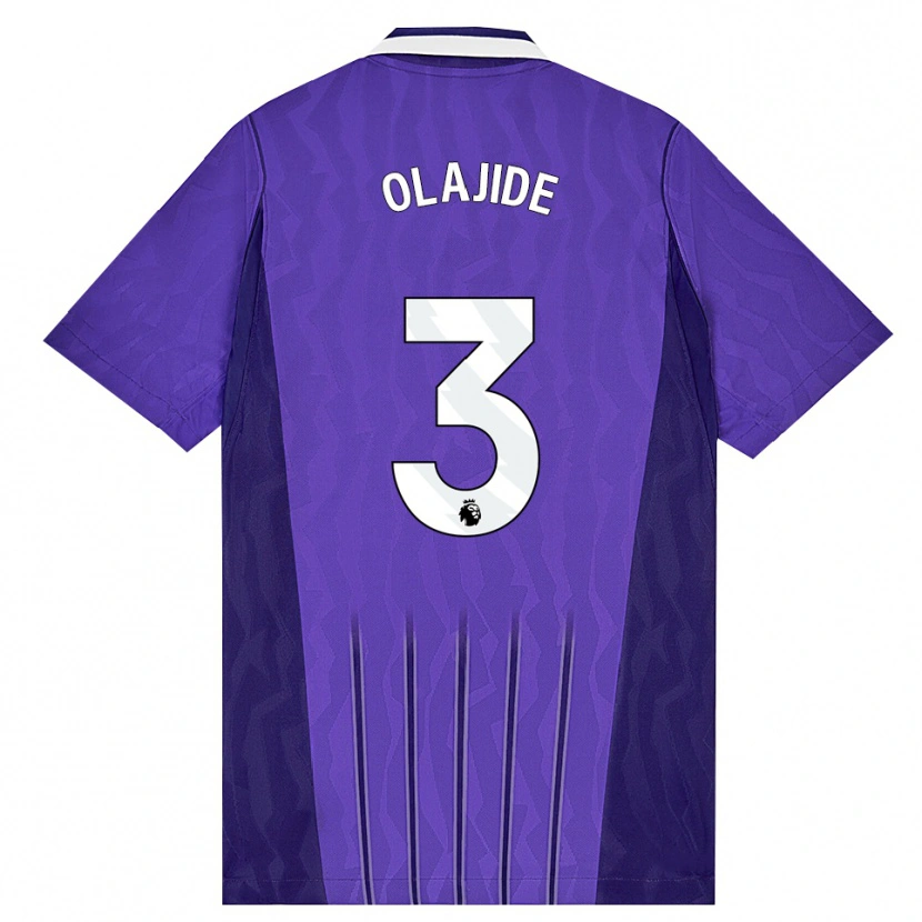 Danxen Donna Maglia Solomon Olajide #3 Viola Bianco Kit Gara Third 2026/27 Maglietta