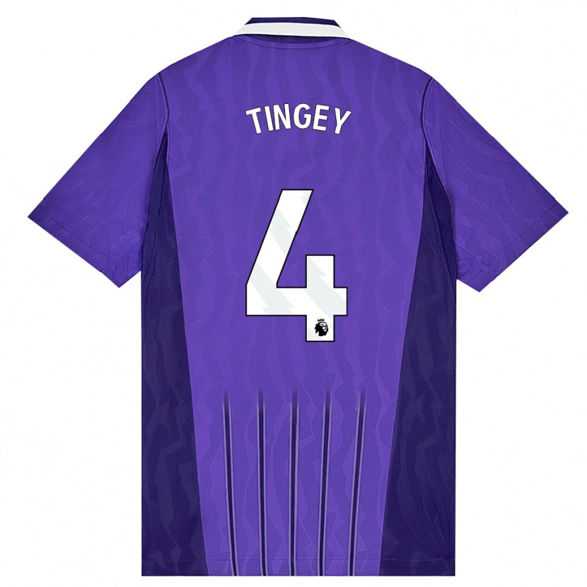 Danxen Donna Maglia Tyler Tingey #4 Viola Bianco Kit Gara Third 2026/27 Maglietta