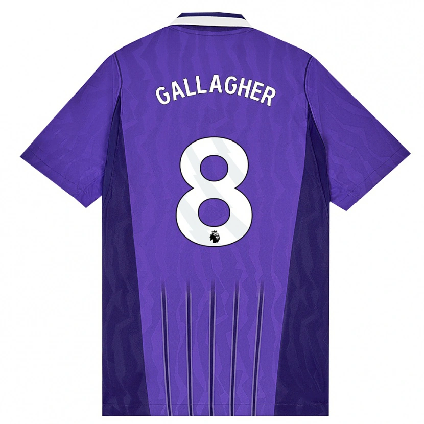Danxen Donna Maglia Conor Gallagher #8 Viola Bianco Kit Gara Third 2026/27 Maglietta