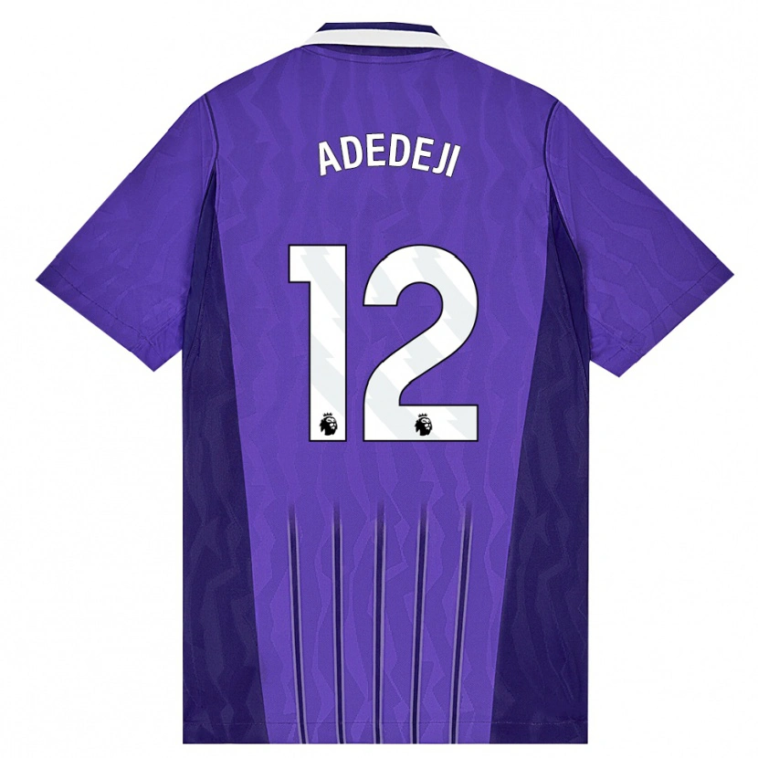 Danxen Donna Maglia Maxwell Adedeji #12 Viola Bianco Kit Gara Third 2026/27 Maglietta