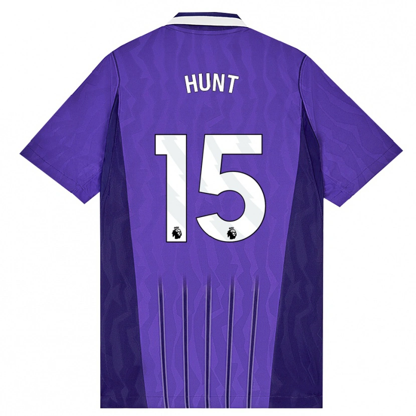 Danxen Donna Maglia Clare Hunt #15 Viola Bianco Kit Gara Third 2026/27 Maglietta