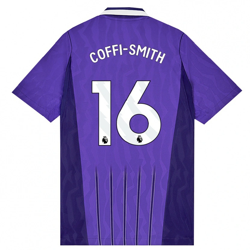 Danxen Donna Maglia Courtney Coffi-Smith #16 Viola Bianco Kit Gara Third 2026/27 Maglietta