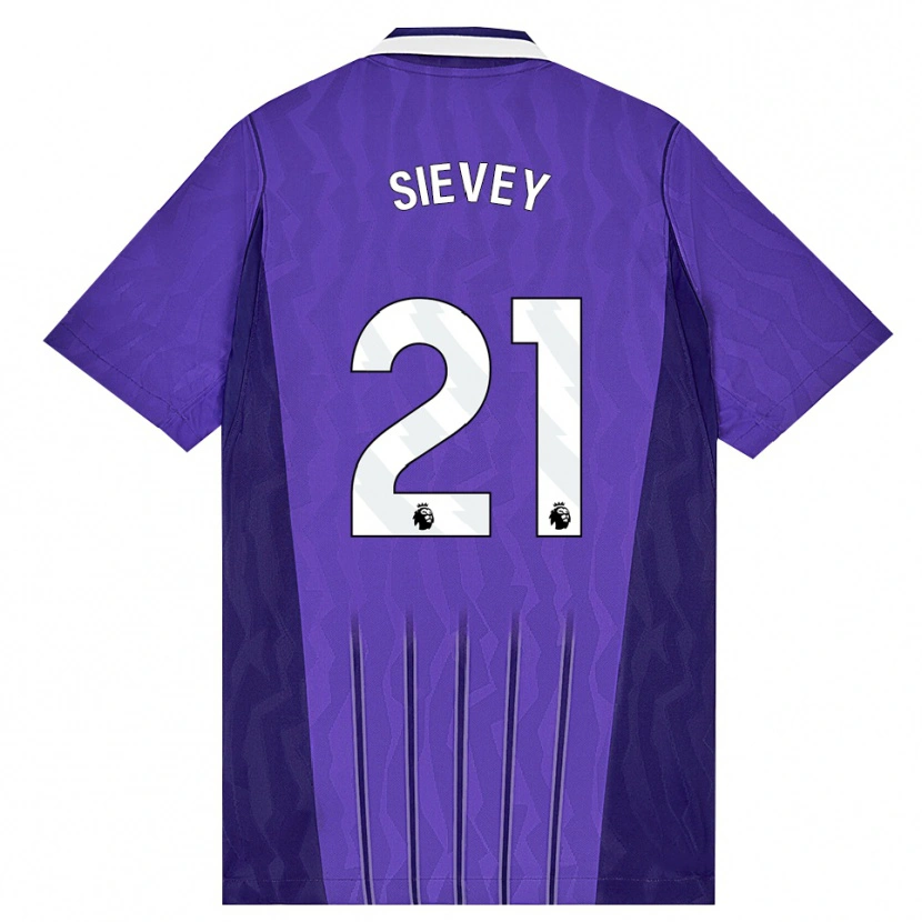 Danxen Donna Maglia Max Sievey #21 Viola Bianco Kit Gara Third 2026/27 Maglietta