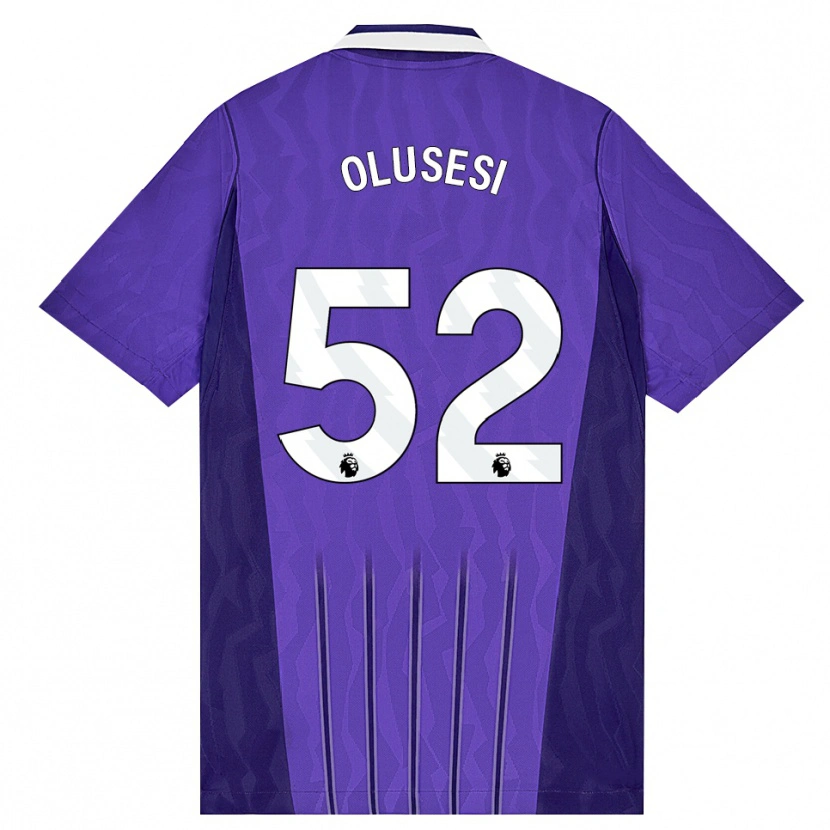 Danxen Donna Maglia Callum Olusesi #52 Viola Bianco Kit Gara Third 2026/27 Maglietta