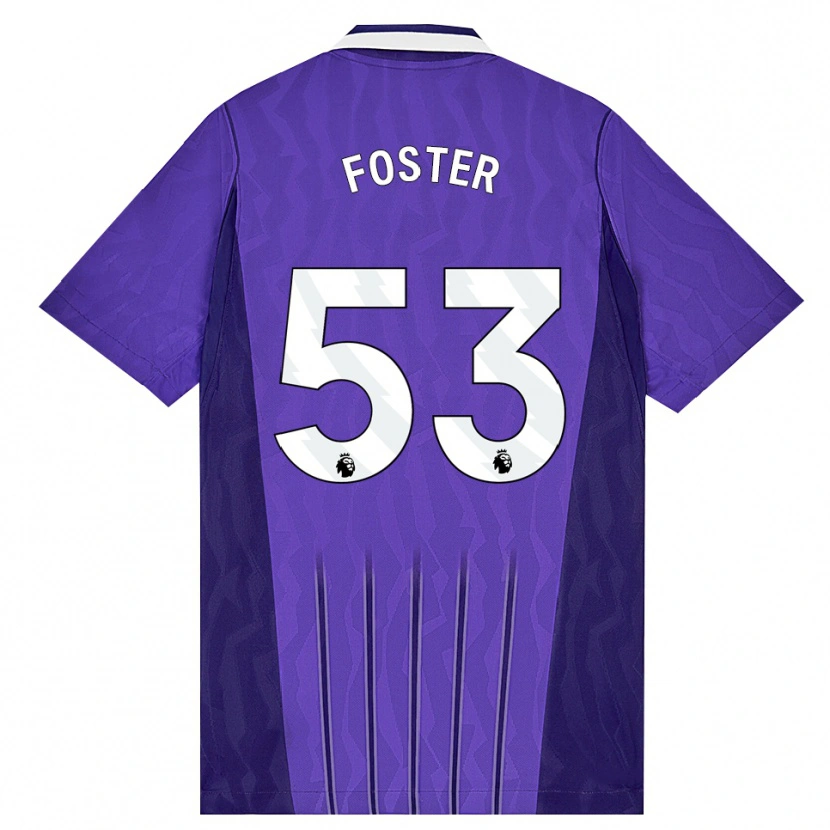 Danxen Donna Maglia Brooklyn Lyons Foster #53 Viola Bianco Kit Gara Third 2026/27 Maglietta