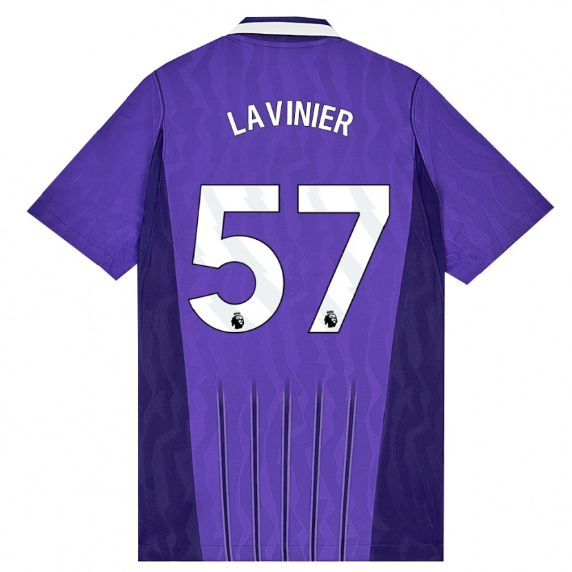Danxen Donna Maglia Marcel Lavinier #57 Viola Bianco Kit Gara Third 2026/27 Maglietta