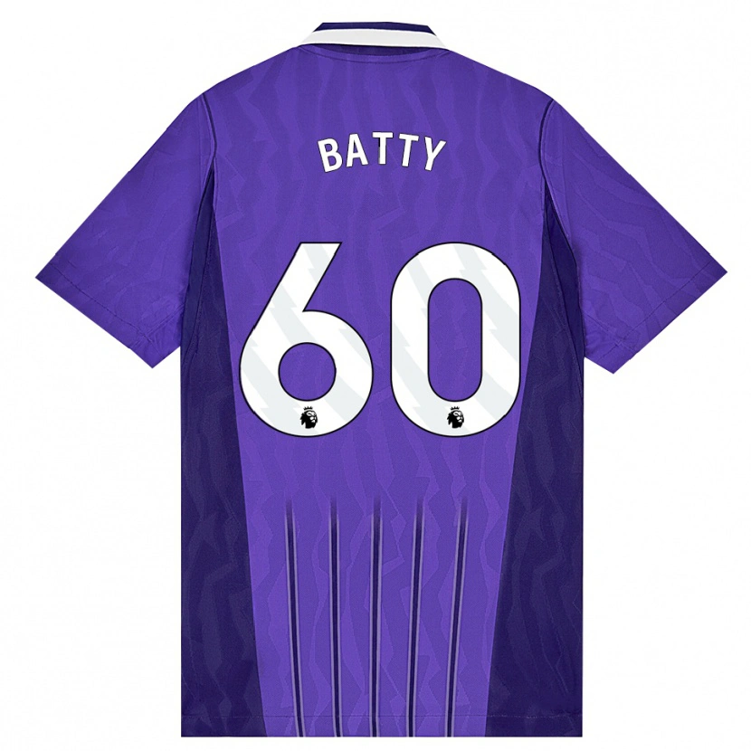 Danxen Donna Maglia Dan Batty #60 Viola Bianco Kit Gara Third 2026/27 Maglietta