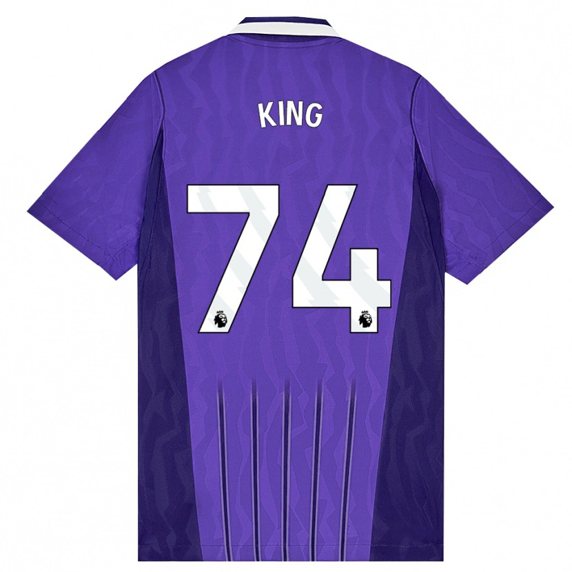 Danxen Donna Maglia Maeson King #74 Viola Bianco Kit Gara Third 2026/27 Maglietta