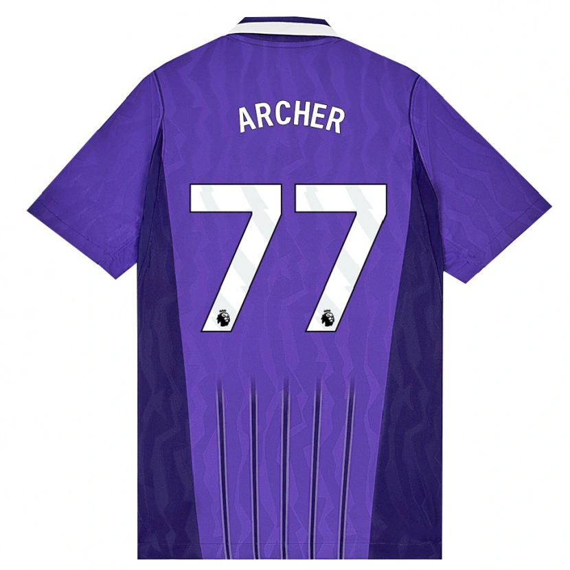 Danxen Donna Maglia Samual Archer #77 Viola Bianco Kit Gara Third 2026/27 Maglietta
