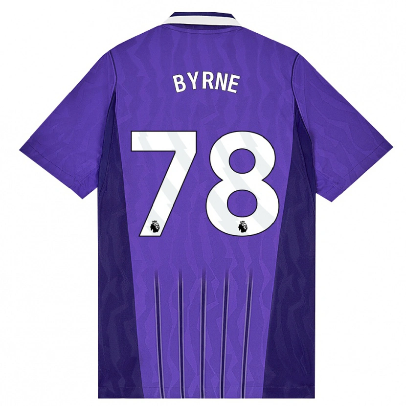 Danxen Donna Maglia Harry Byrne #78 Viola Bianco Kit Gara Third 2026/27 Maglietta