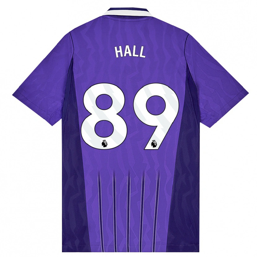 Danxen Donna Maglia Tye Hall #89 Viola Bianco Kit Gara Third 2026/27 Maglietta