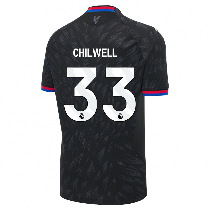 Danxen Donna Maglia Ben Chilwell #33 Nero Blu Rosso Kit Gara Away 2026/27 Maglietta