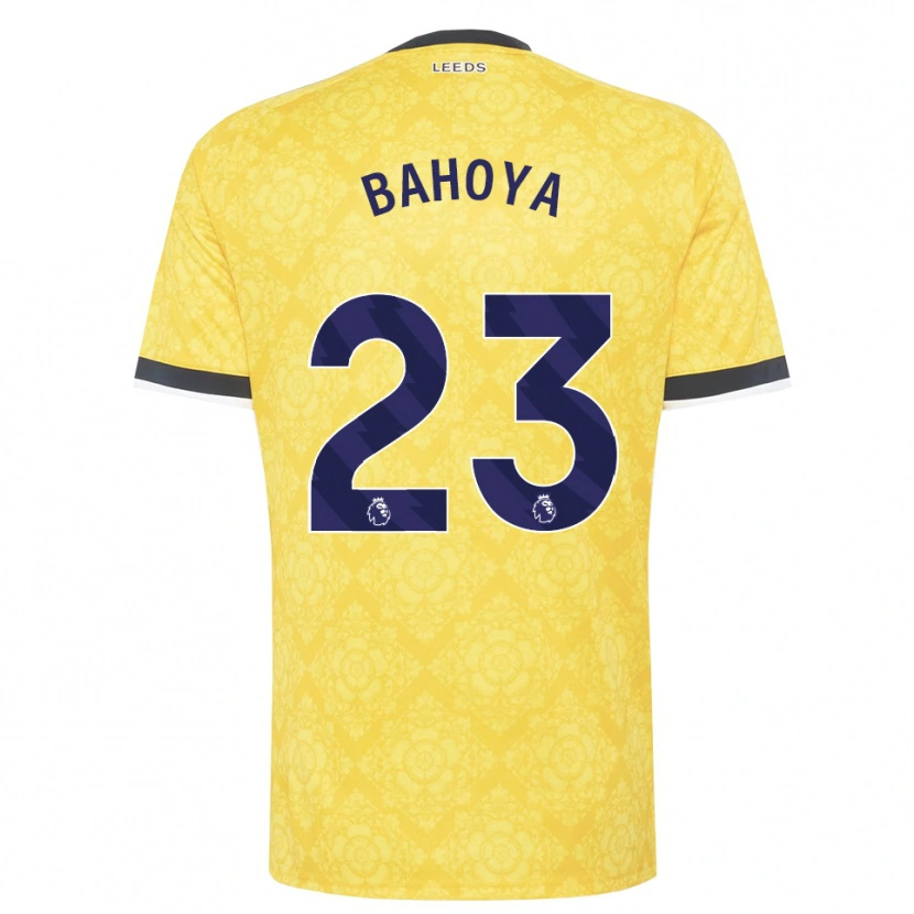 Danxen Donna Maglia Jean-Mattéo Bahoya #23 Giallo Bianco Nero Kit Gara Away 2026/27 Maglietta