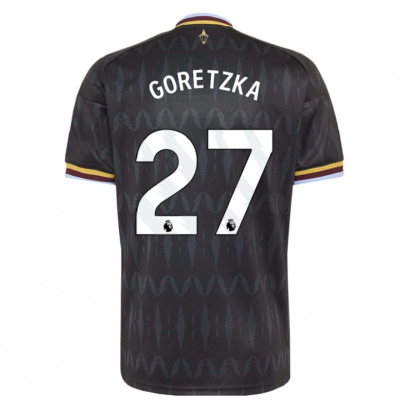 Danxen Donna Maglia Leon Goretzka #27 Blu Fiordaliso Nero Giallo Kit Gara Away 2026/27 Maglietta