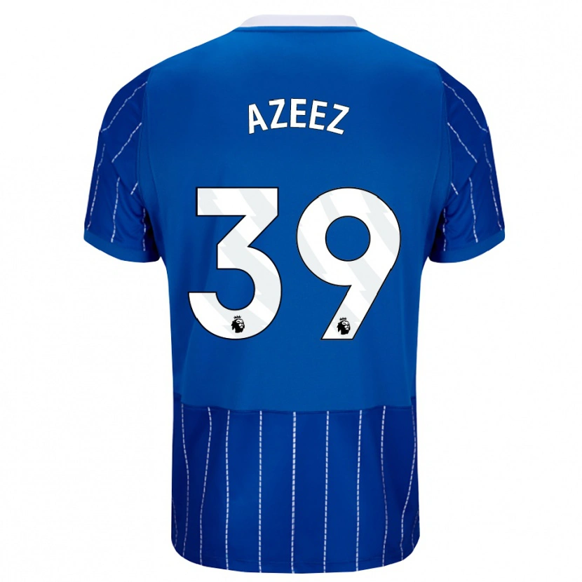 Danxen Donna Maglia Femi Azeez #39 Blu Medio Bianco Kit Gara Home 2026/27 Maglietta