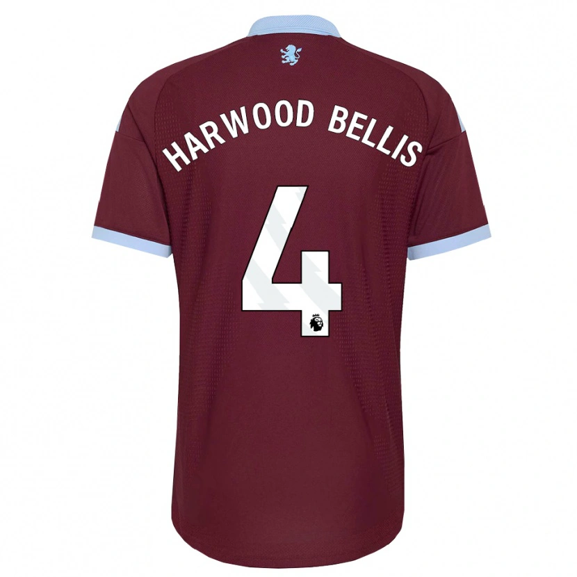 Danxen Donna Maglia Taylor Harwood-Bellis #4 Blu Fiordaliso Borgogna Kit Gara Home 2026/27 Maglietta