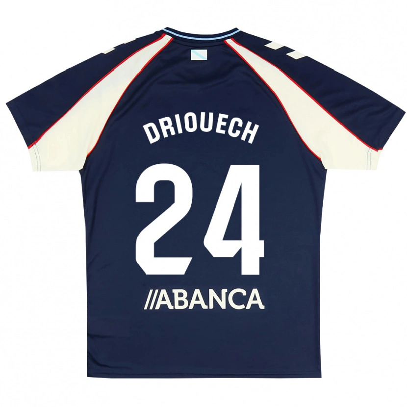 Danxen Bambino Maglia Couhaib Driouech #24 Blu Reale Rosso Bianco Kit Gara Away 2026/27 Maglietta