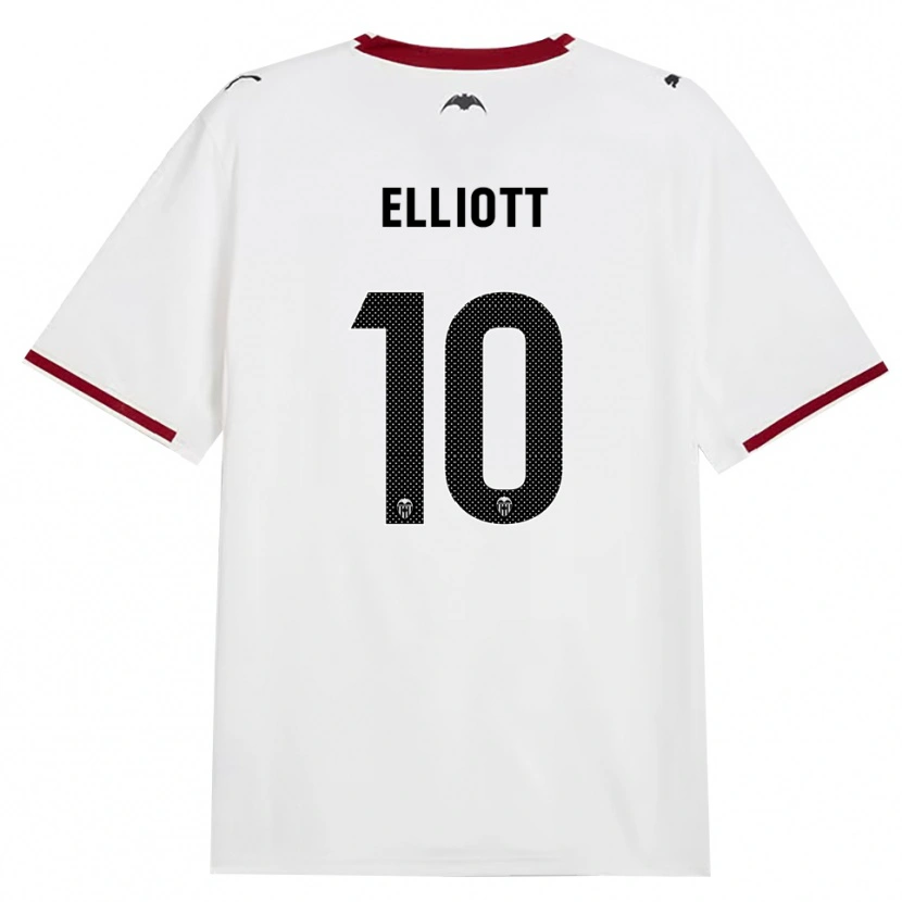 Danxen Bambino Maglia Harvey Elliott #10 Nero Bianco Rosso Giallo Kit Gara Home 2026/27 Maglietta