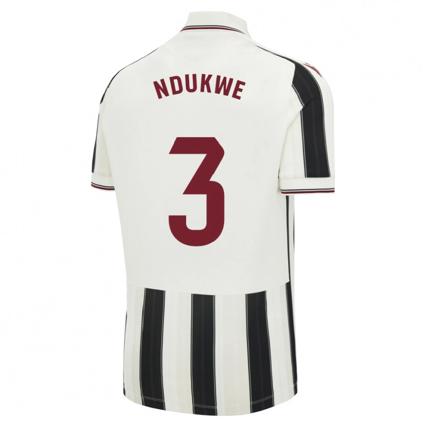 Danxen Bambino Maglia Ifeanyi Ndukwe #3 Nero Bianco Rosso Kit Gara Away 2026/27 Maglietta