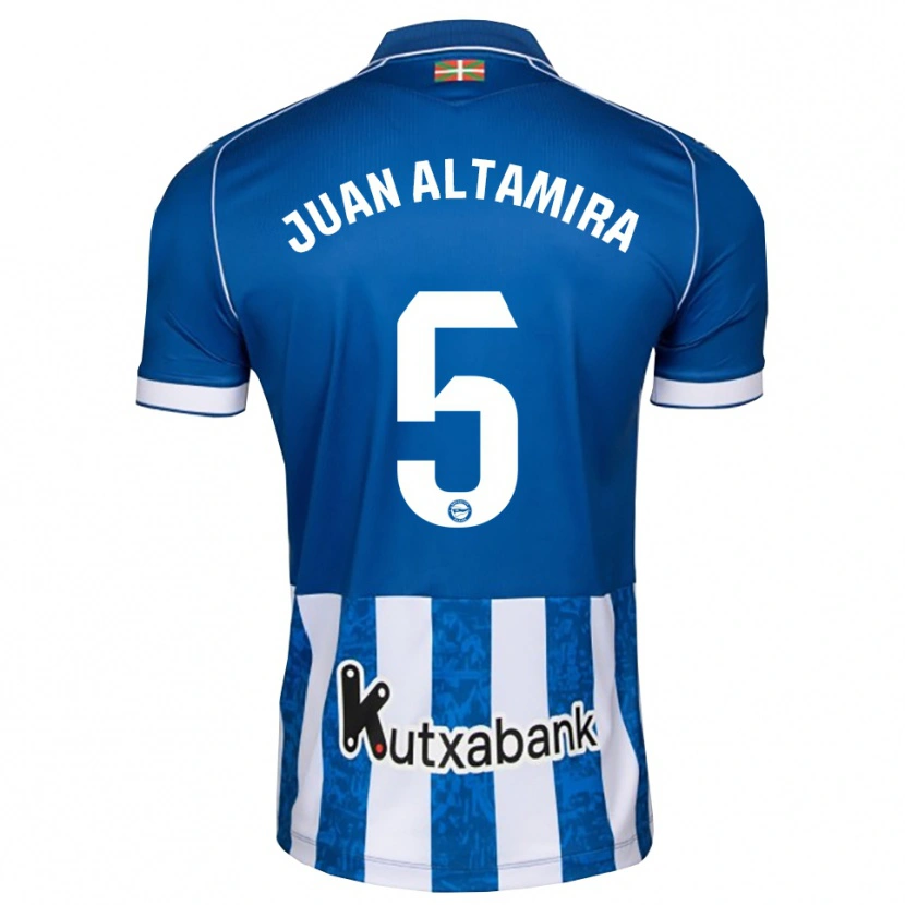 Danxen Bambino Maglia Ines Juan Altamira #5 Blu Bianco Nero Kit Gara Home 2026/27 Maglietta