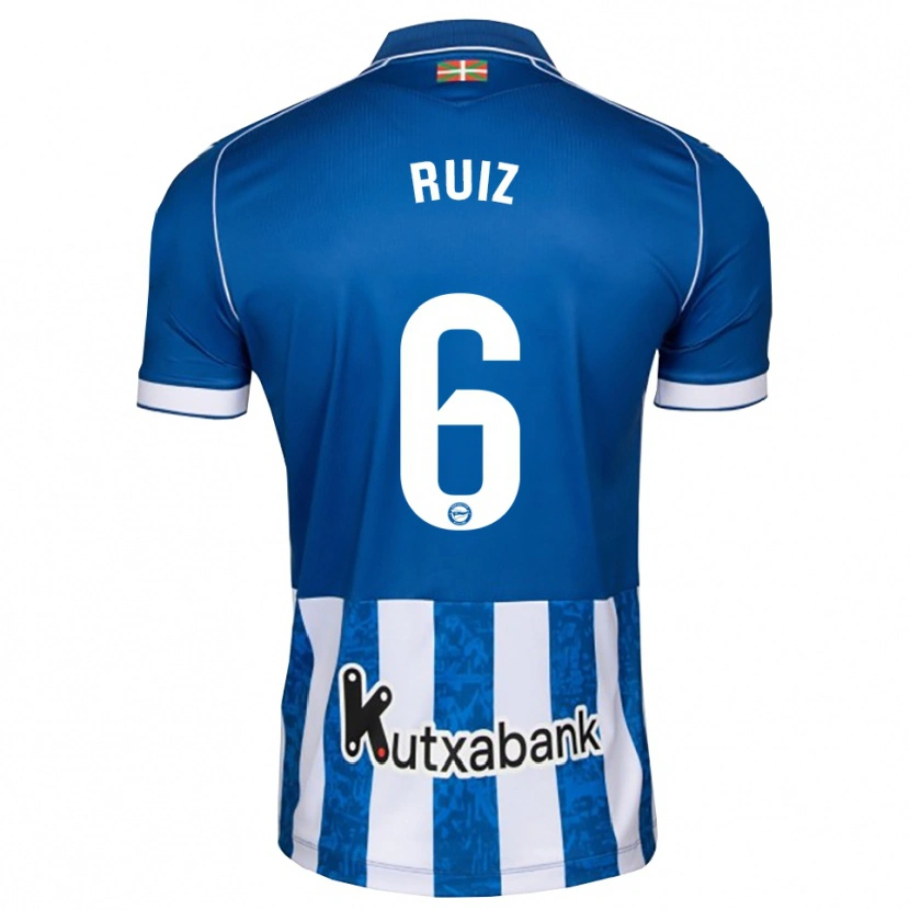 Danxen Bambino Maglia Markel Ruiz #6 Blu Bianco Nero Kit Gara Home 2026/27 Maglietta