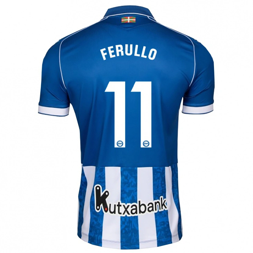 Danxen Bambino Maglia Flavio Ferullo #11 Blu Bianco Nero Kit Gara Home 2026/27 Maglietta
