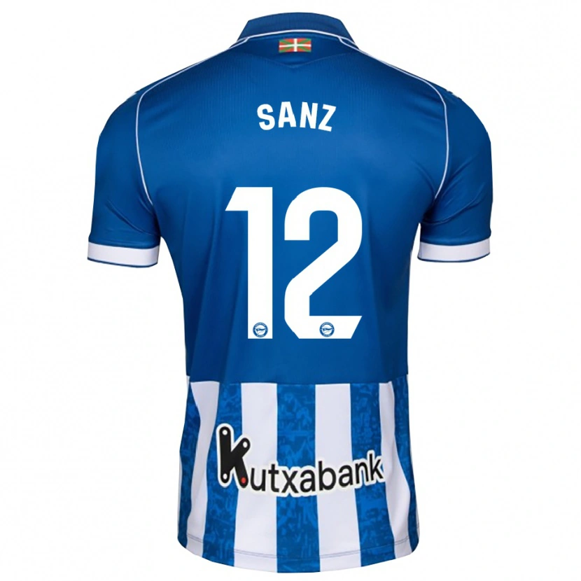 Danxen Bambino Maglia Paco Sanz #12 Blu Bianco Nero Kit Gara Home 2026/27 Maglietta