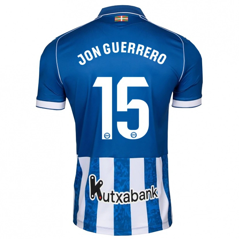 Danxen Bambino Maglia Julen Jon Guerrero #15 Blu Bianco Nero Kit Gara Home 2026/27 Maglietta